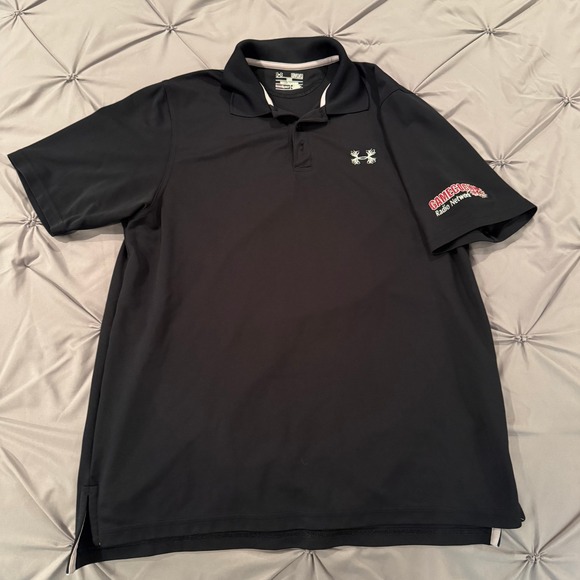 Under Armour Polo Shirt Gamecock‎ Radio Network HeatGear Loose Fit Medium - Picture 1 of 12